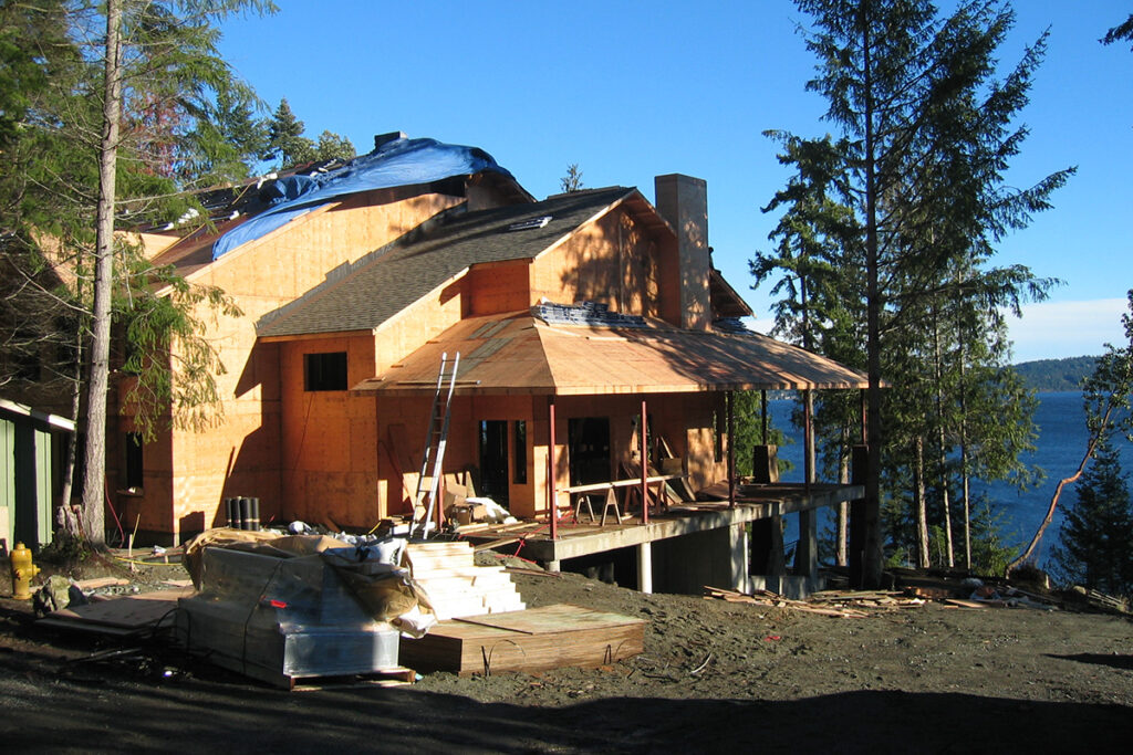 Construction of Pacific Woods Lodge