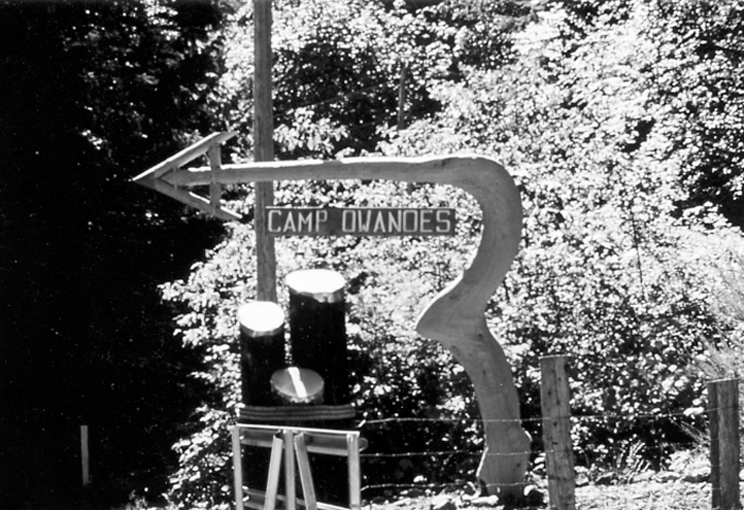 Entrance Sign in the Past