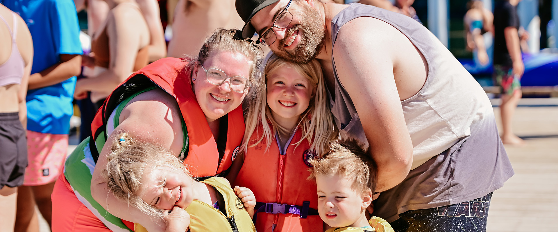 Family Enjoying the Beach 2