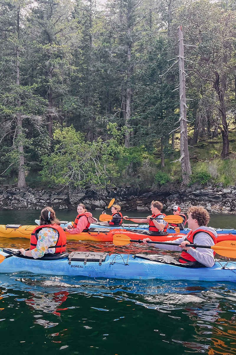 Kayaking at Young Adults Retreat