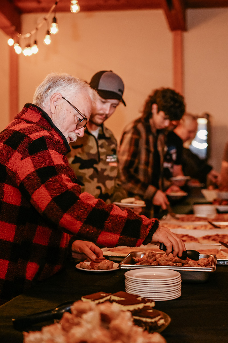Men Enjoying Great Food