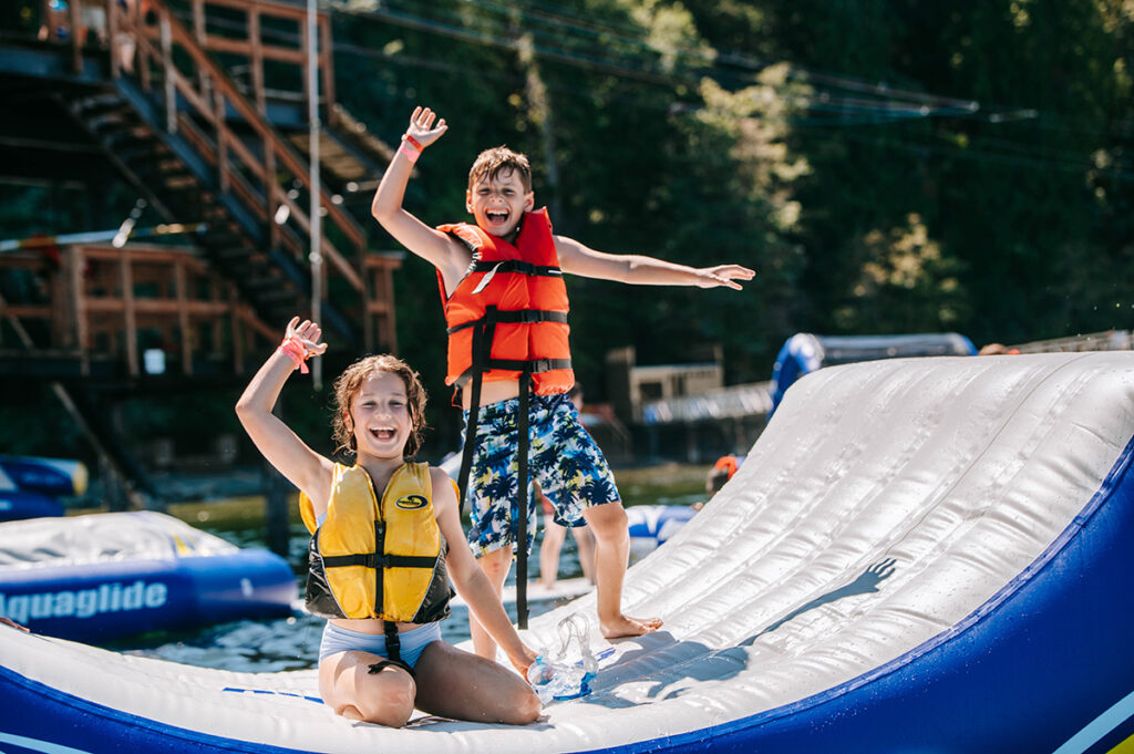 Smiling on the Aqua Park
