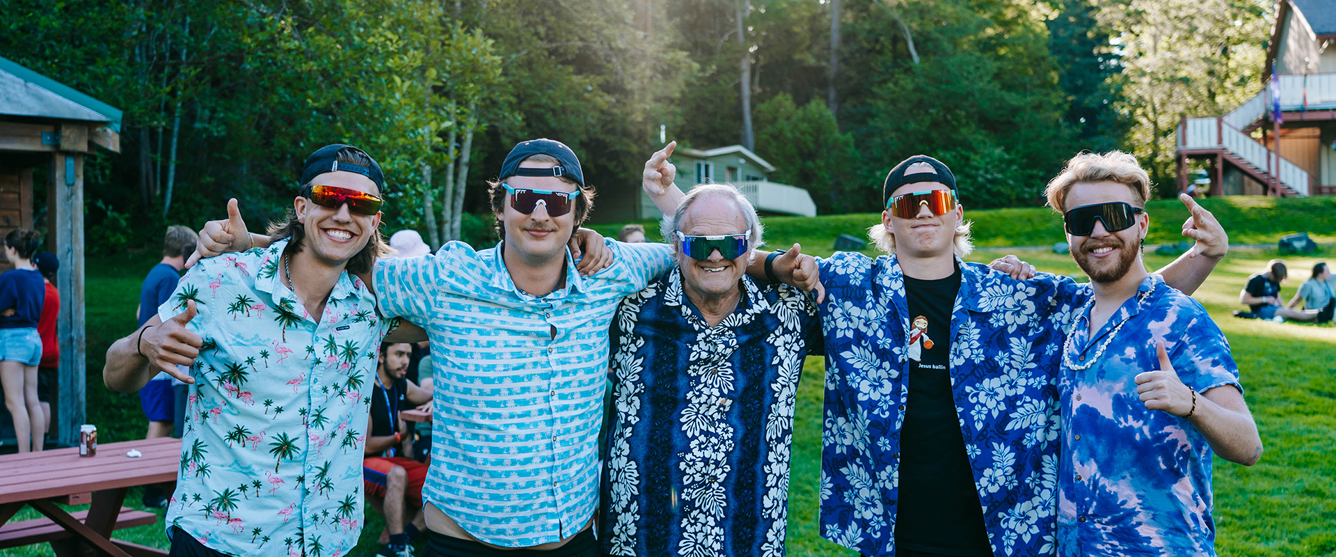 Staff with Sunglasses Group Photo 2