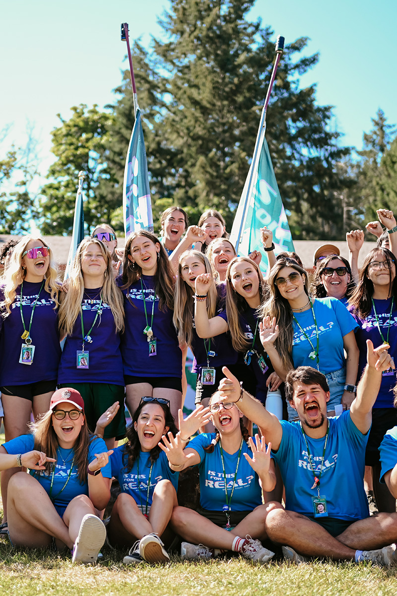 Welcoming the Buses to Camp