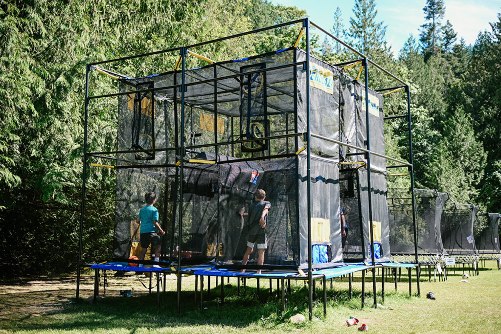 Enjoying Aeroball on the Land