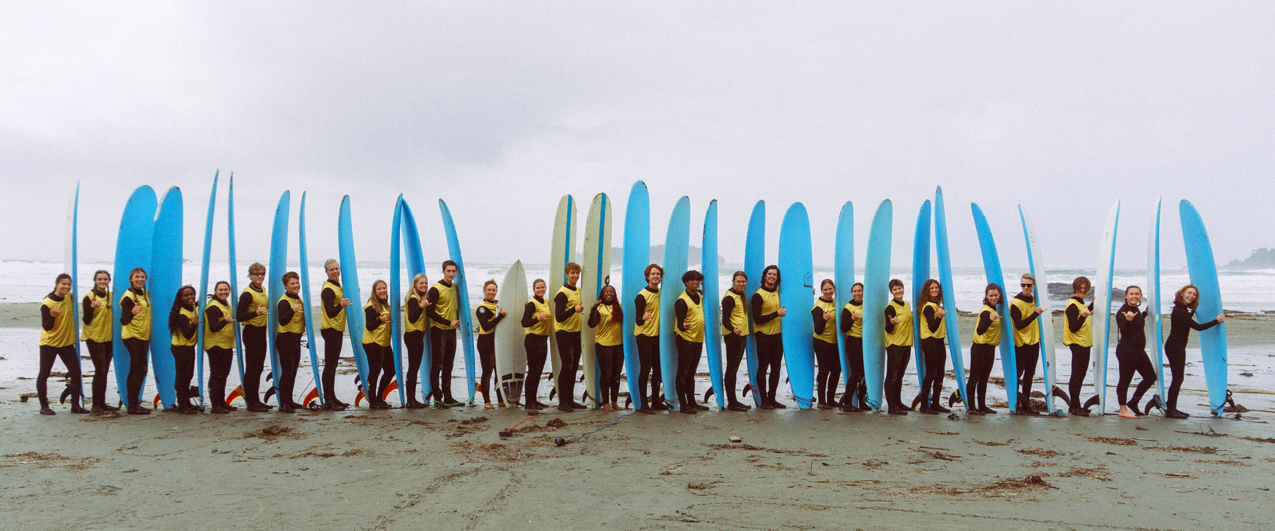 Kaléo Group Surfing in Tofino