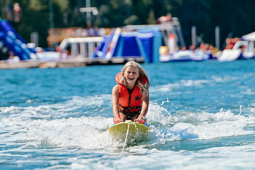 Kneeboarding at Qwanoes Beach