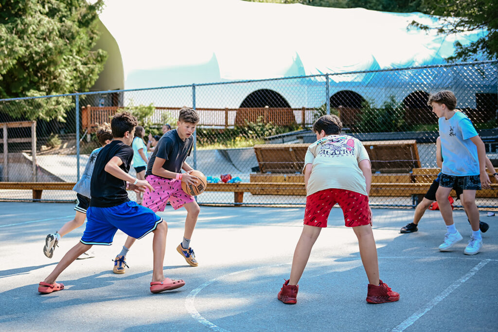 Playing Basketball on the Land