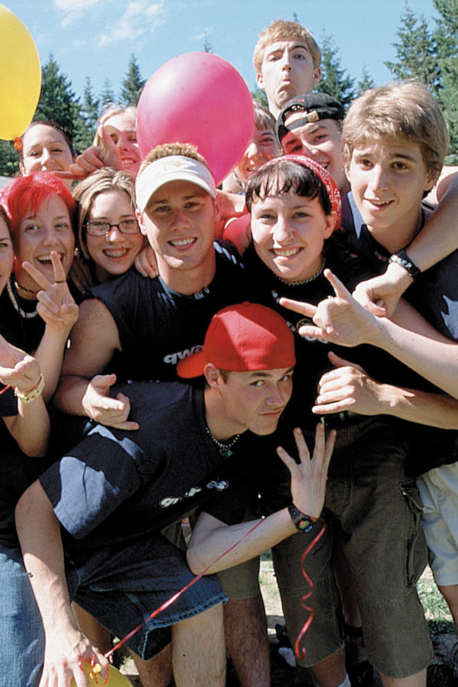 Staff Having Fun Together At Qwanoes