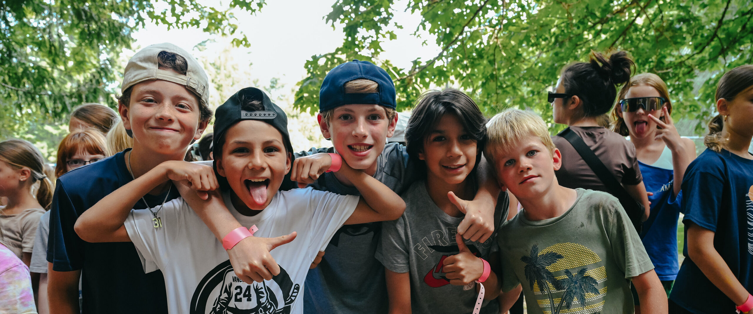 Campers Having Fun At Qwanoes