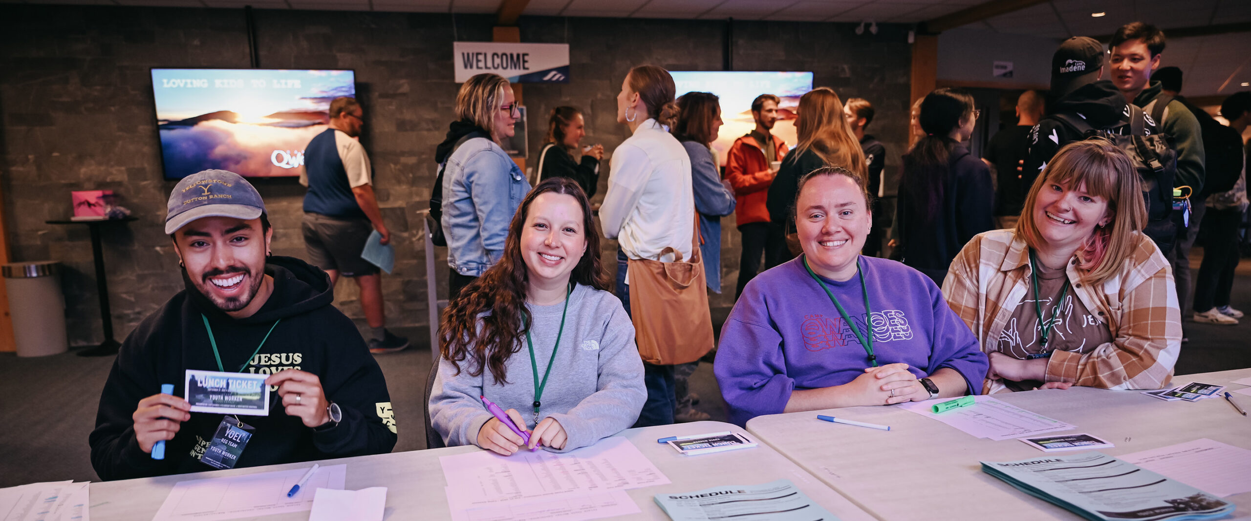 Full Time Staff Doing Registration